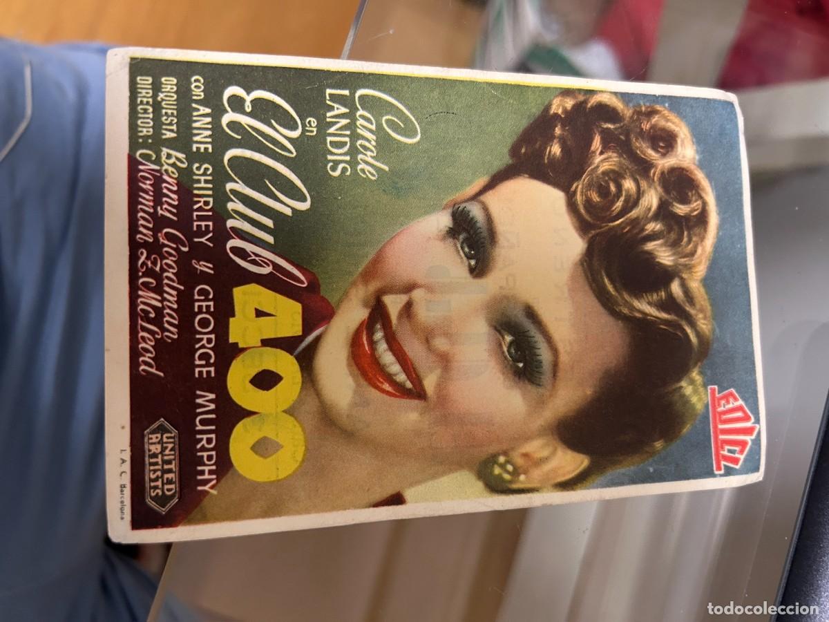 Cine: &ordm;382 el club 400 principal cinema novelda con publicidad buen estado