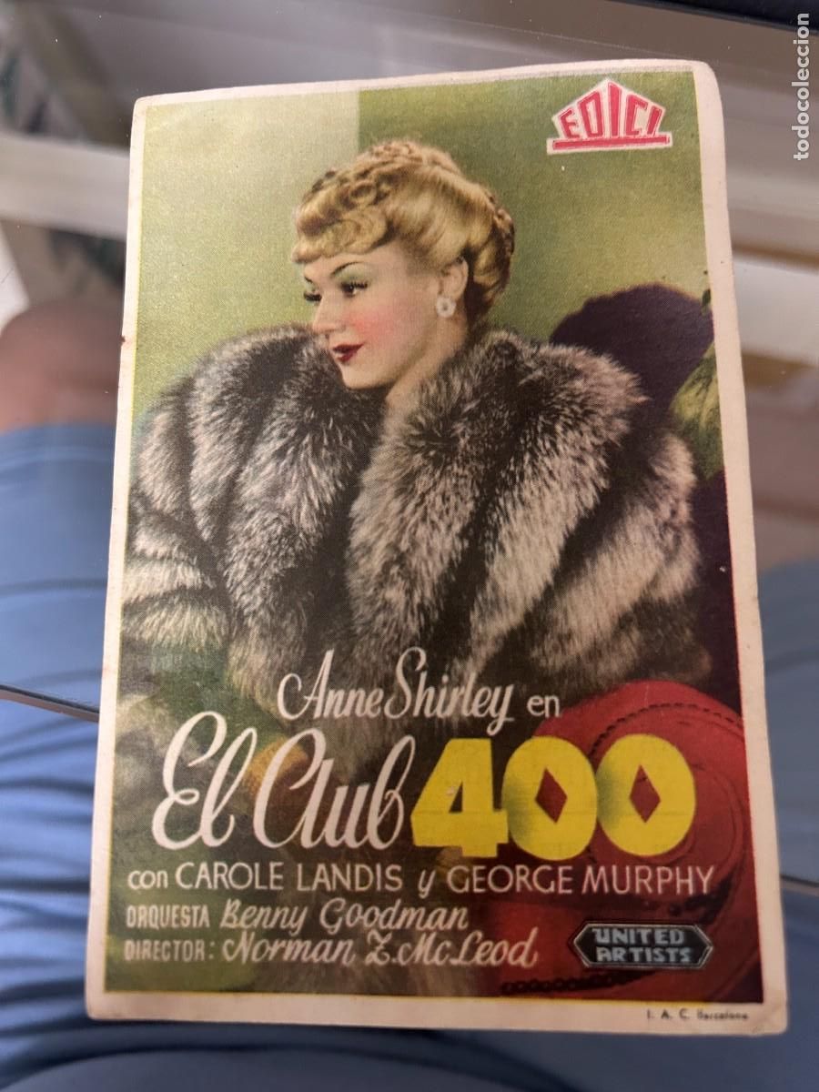 Cine: &ordm;383 el club 400 con publicidad buen estado