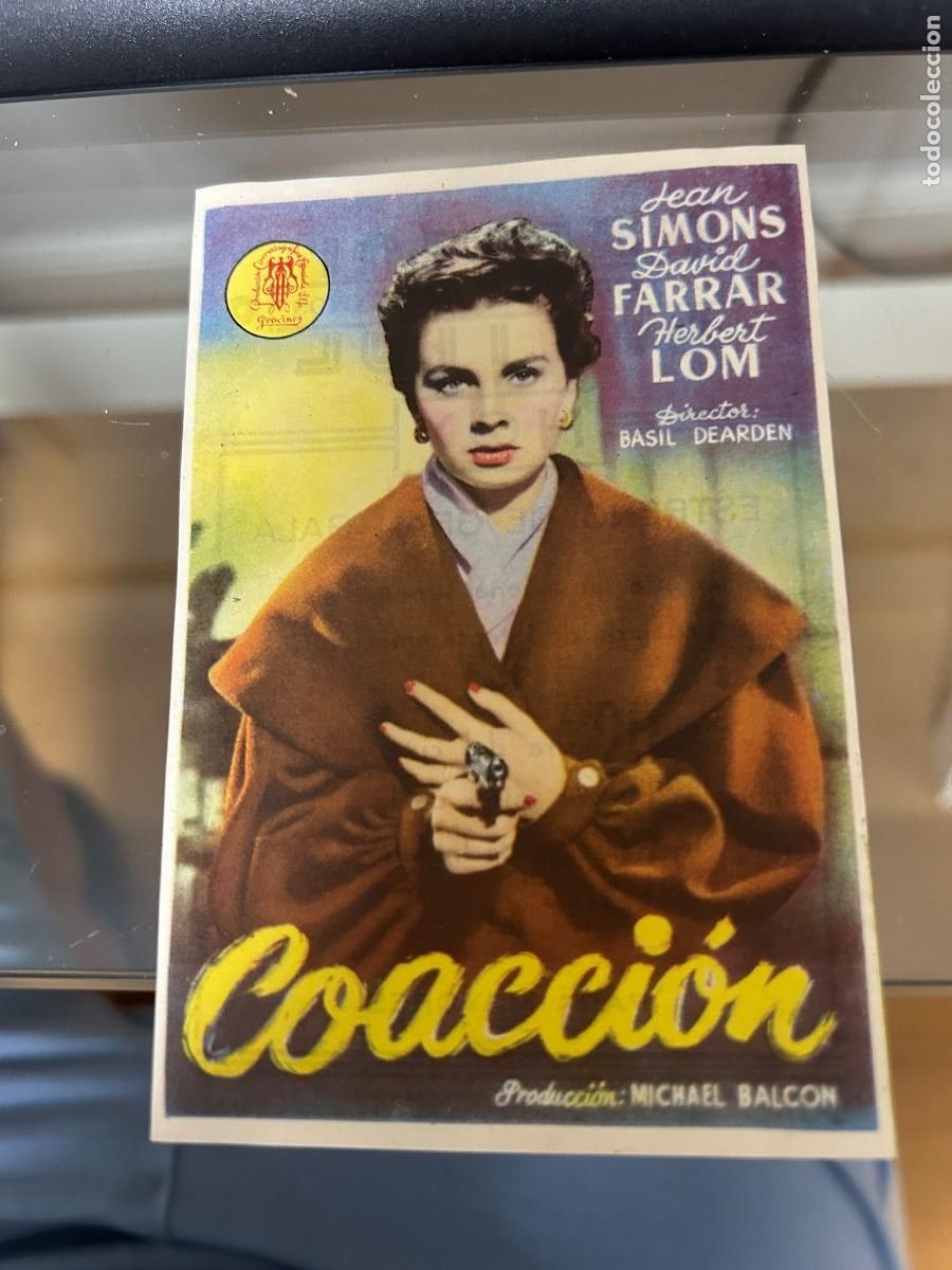 Cine: &ordm;384 coaccion cine capitol santiago de compostela con publicidad buen estado