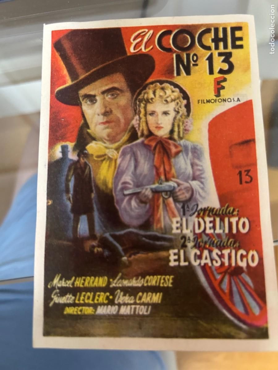 Cine: &ordm;385 el coche n&ordm; 13 cinema alhambra zaragoza con publicidad buen estado
