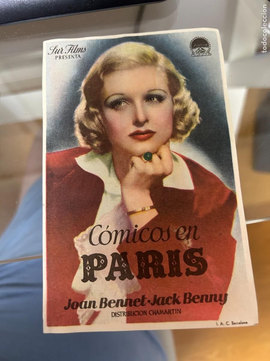 Cine: &ordm;389 comicos en paris sin publicidad buen estado