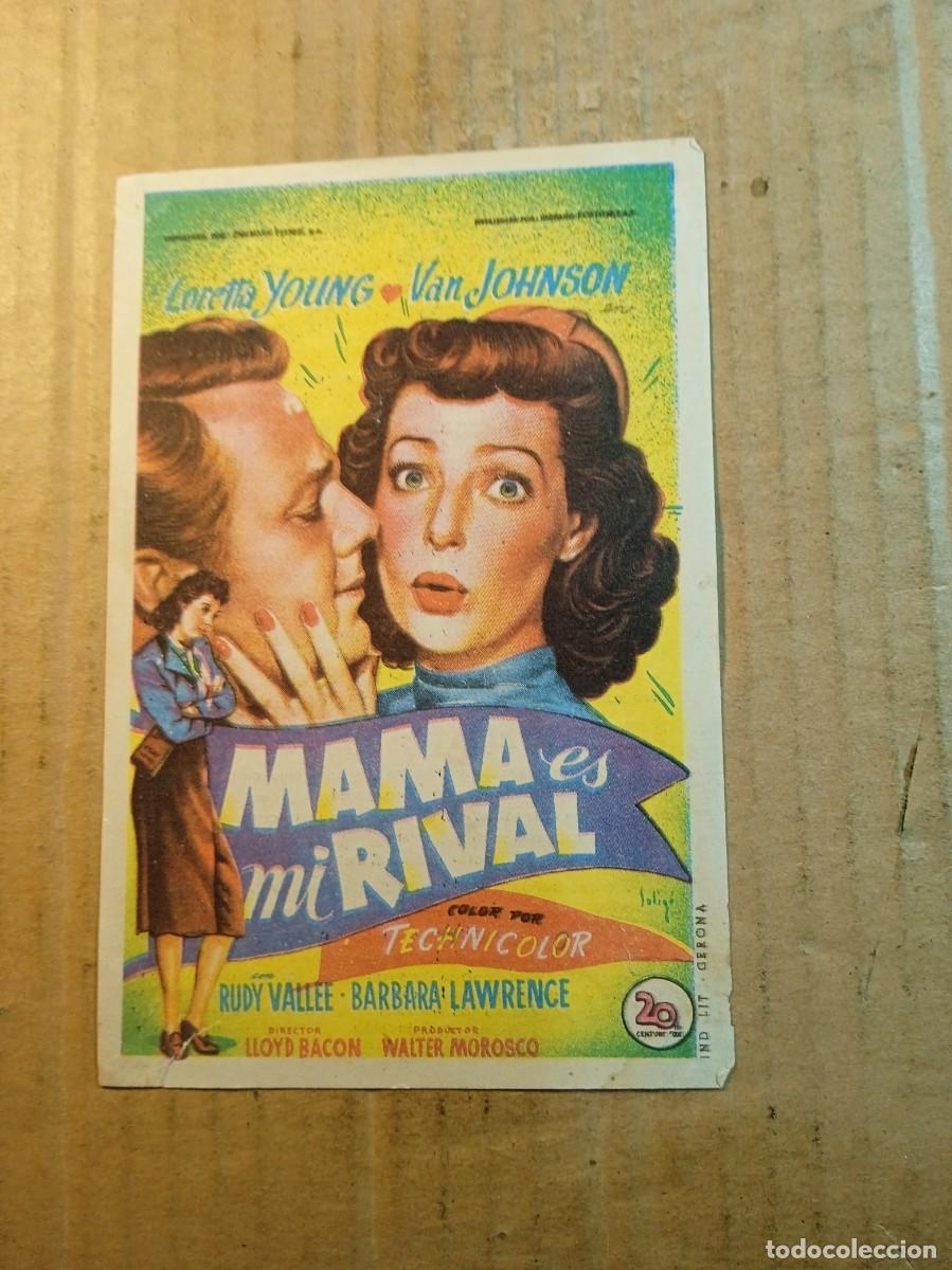  Foglietti di film di film antichi di cinema: FOLLETO DE MANO CON PUBLICIDAD MAMA ES MI RIVAL