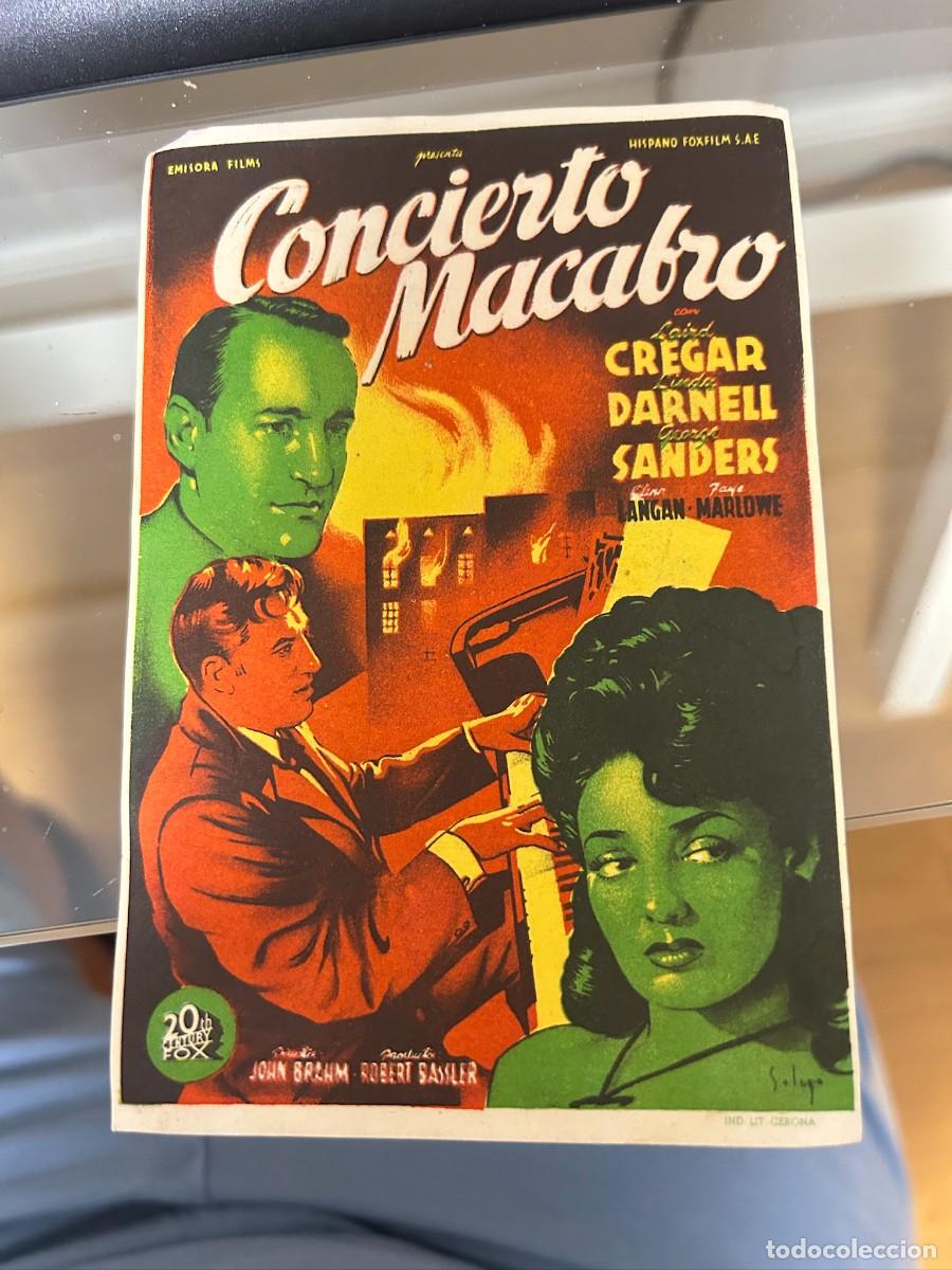 Cine: &ordm;396 concierto macabro sin publicidad buen estado