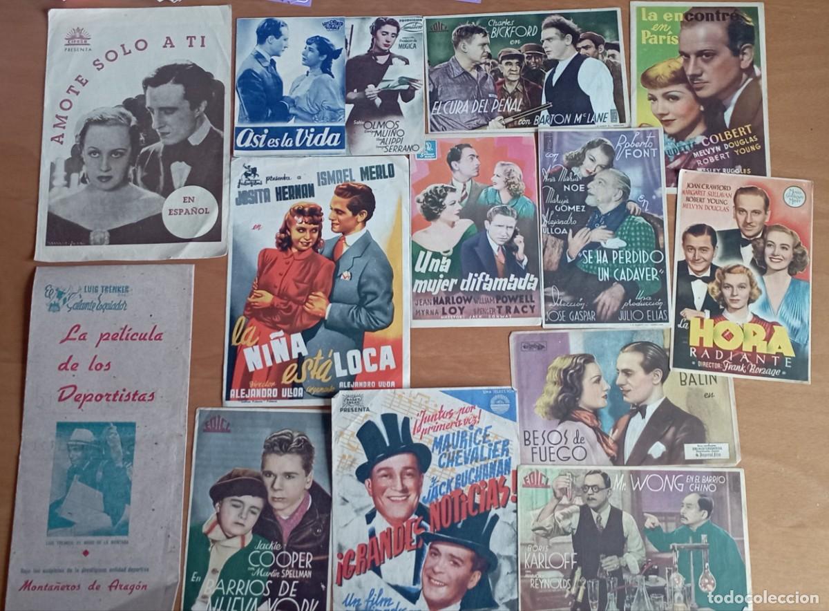 Cine: Lote de 38 folletos de mano o programas de mano de cine - Foto 2