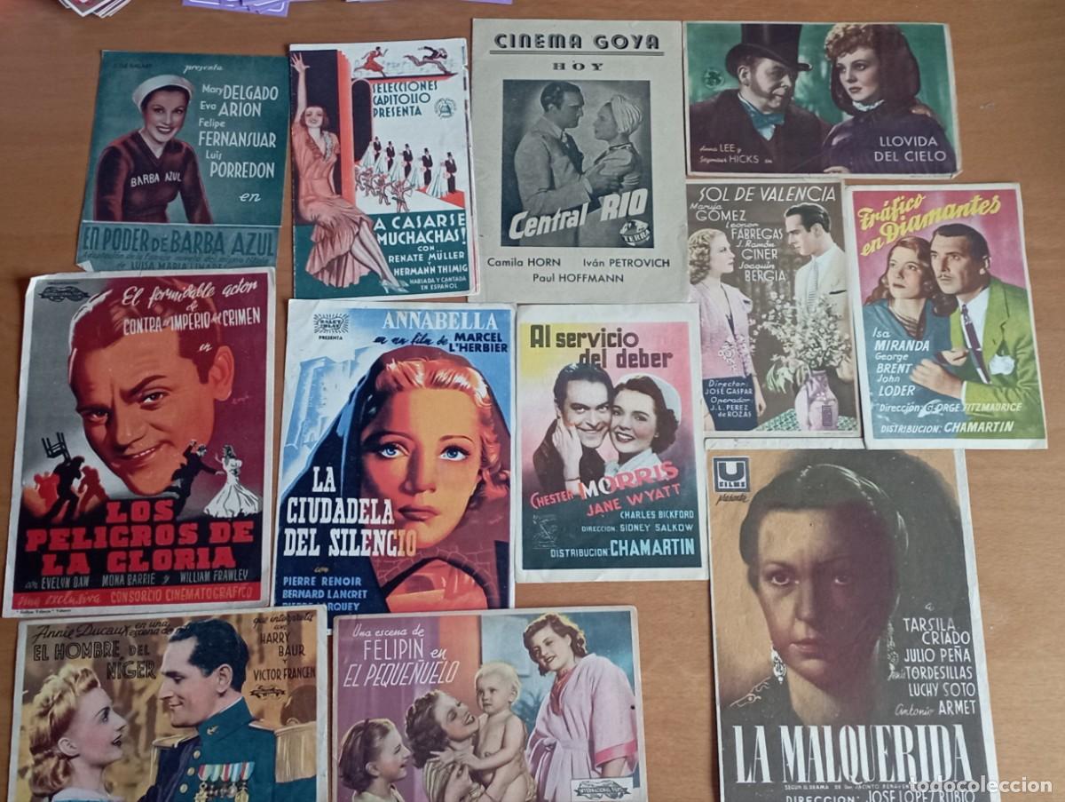 Cine: Lote de 38 folletos de mano o programas de mano de cine - Foto 3