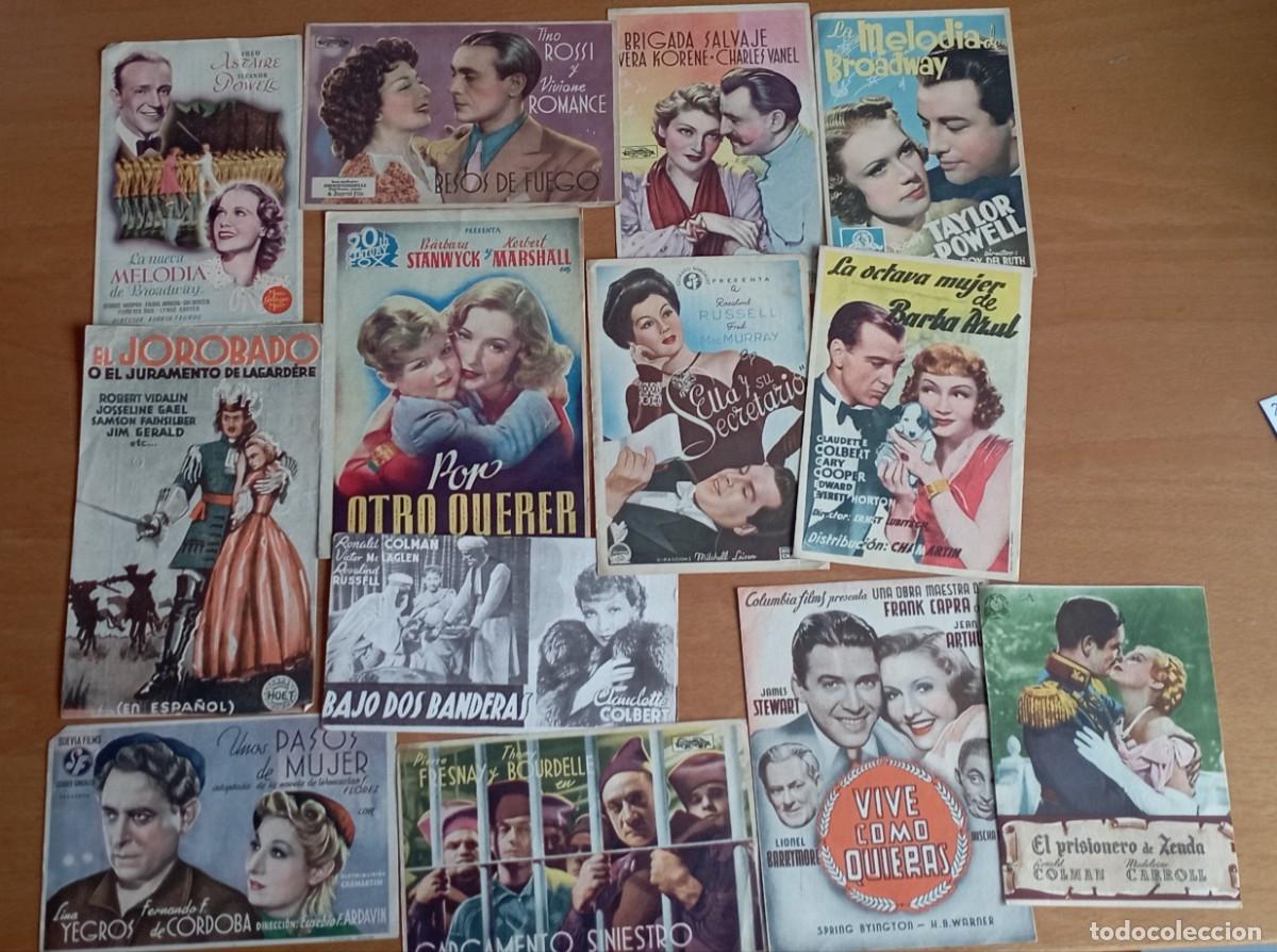 Cine: Lote de 38 folletos de mano o programas de mano de cine - Foto 4