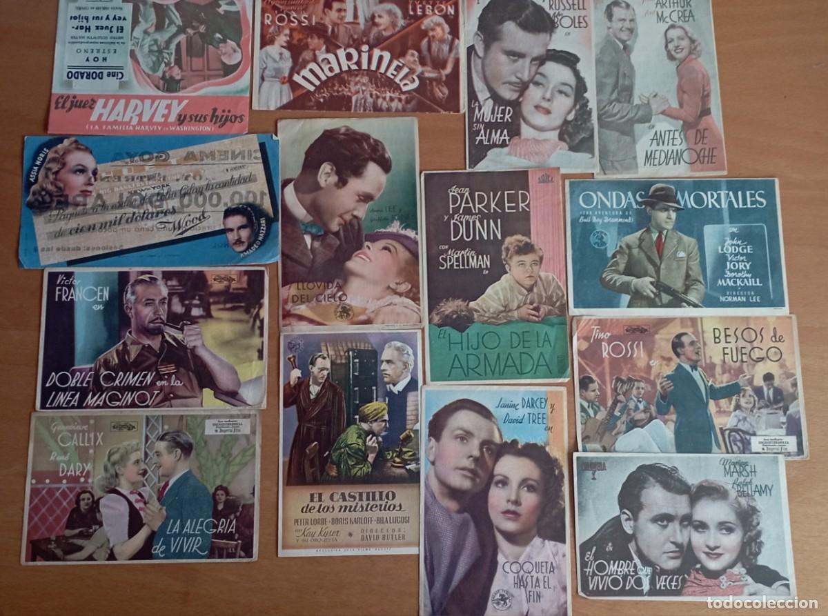 Cine: Lote de 43 folletos de mano o programas de mano de cine - Foto 3