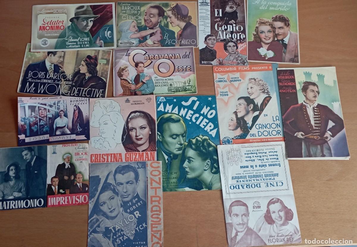 Cine: Lote de 43 folletos de mano o programas de mano de cine - Foto 4