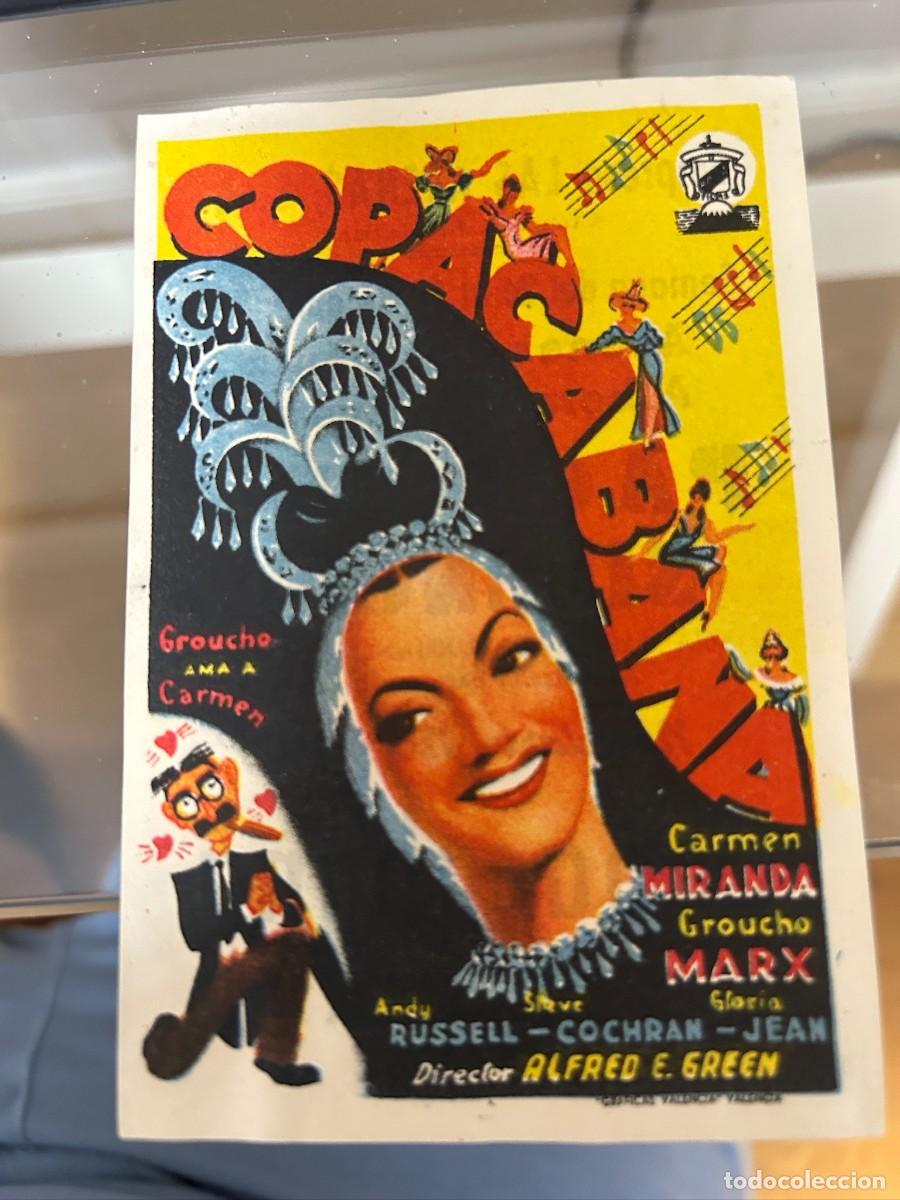 Cine: &ordm;412 copacabana cines arenas -albeniz y otros barcelona con publicidad buen estado