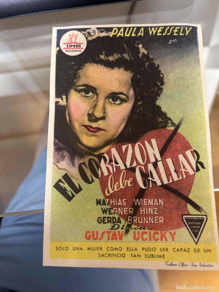 Cine: &ordm;413 el corazon debe callar sello zaragoza buen estado