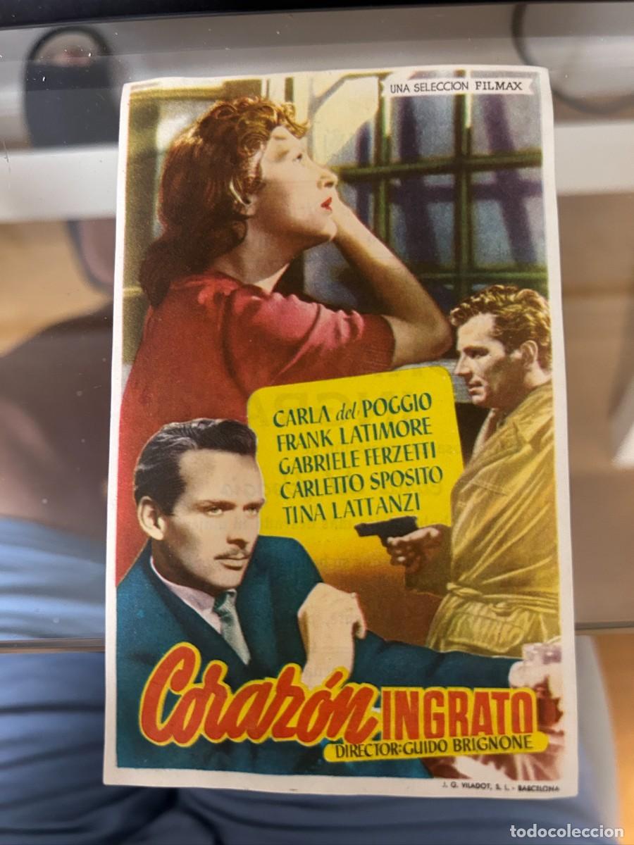 Cine: &ordm;416 corazon ingrato salon espu&ntilde;a alhama con publicidad buen estado
