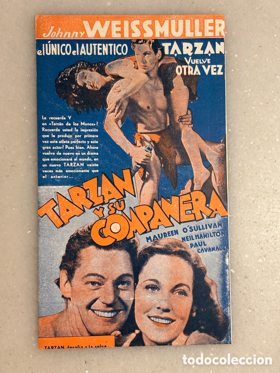 Kino: Folleto de cine, Tarz&aacute;n y su compa&ntilde;era 1934