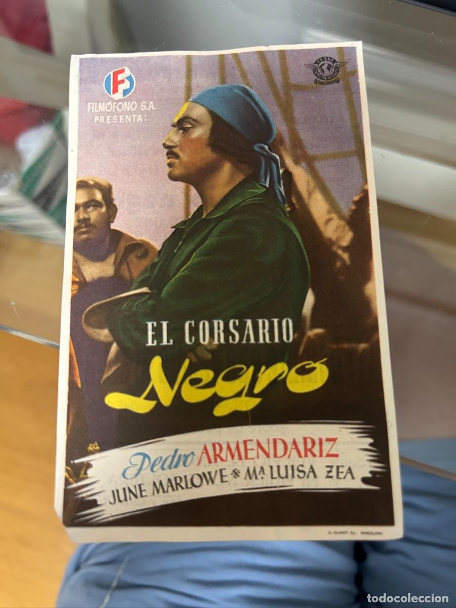 Cine: &ordm;426 el corsario negro teatro salon cervantes con publicidad buen estado