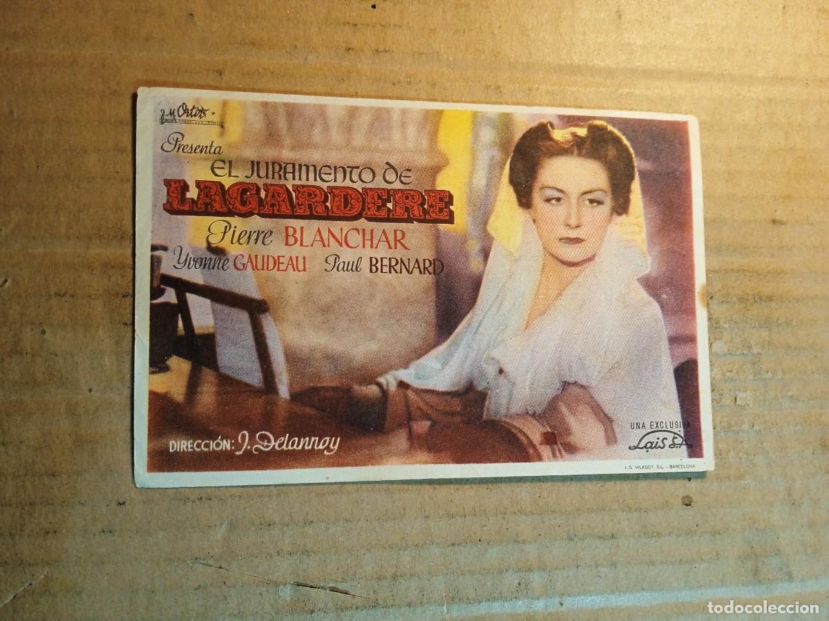 Flyers Publicitaires de films Anciens: FOLLETO DE MANO CON PUBLICIDAD EL JURAMENTO DE LAGARDERE