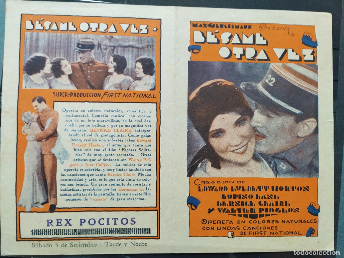 Cine: BZB PROGRAMA DE CINE DOBLE. URUGUAY. BESAME OTRA VEZ. - Foto 1