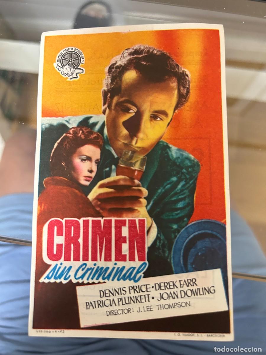 Cine: &ordm;439 crimen sin criminal cines arenas liceo y otros barcelona con publicidad buen estado
