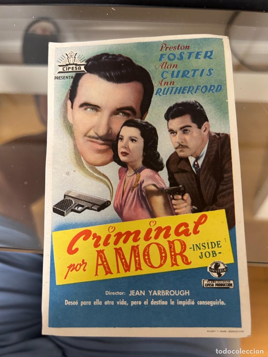 Cine: &ordm;440 criminal por amor sin publicidad buen estado