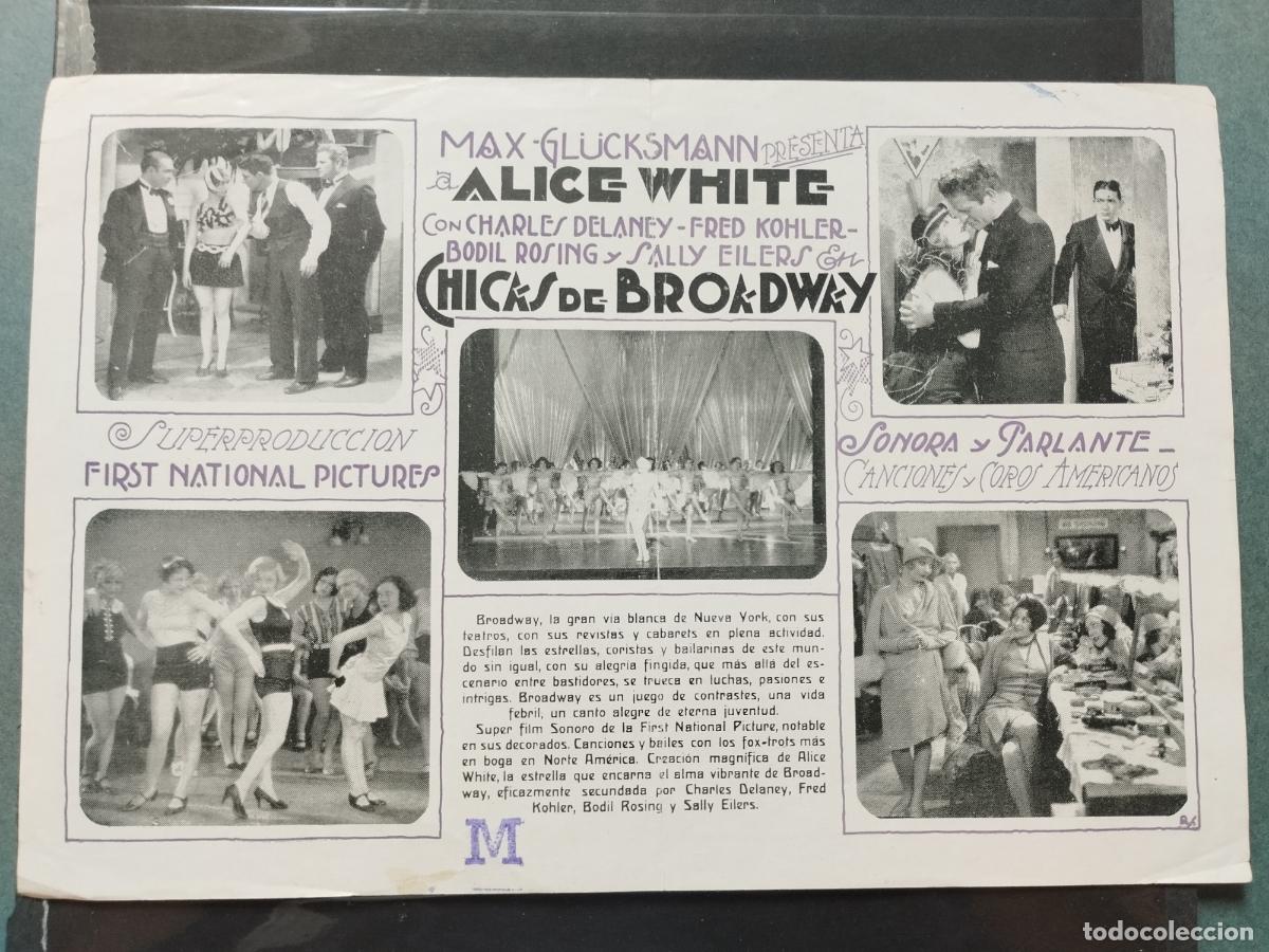 Cine: BZB PROGRAMA DE CINE DOBLE. URUGUAY. CHICAS DE BROADWAY - Foto 2