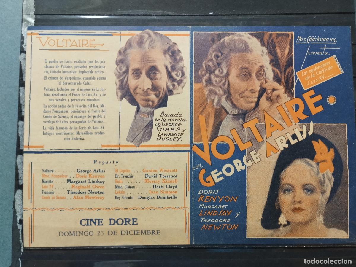 Cine: BZB PROGRAMA DE CINE DOBLE. URUGUAY. VOLTAIRE. - Foto 1