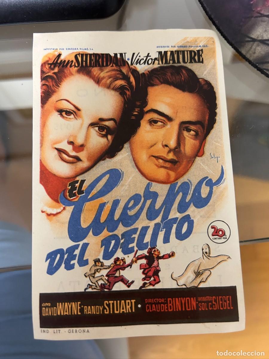 Cine: &ordm;499 el cuerpo del delito cine monterrosa con publicidad buen estado