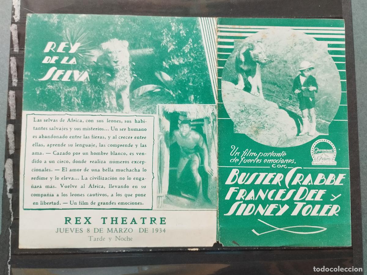Kino: BZB PROGRAMA DE CINE DOBLE. URUGUAY. EL REY DE LA SELVA. RAJITA EN DOBLEZ. PARTE INFERIOR.