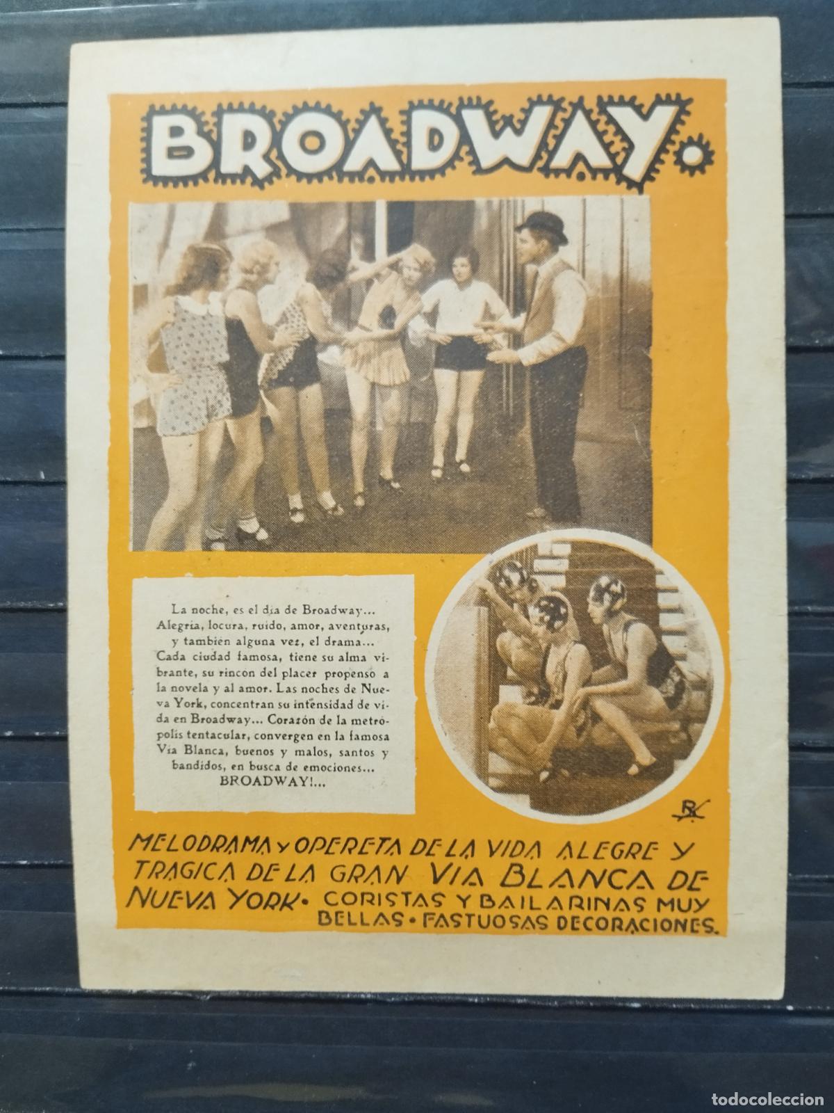 Kino: BZB PROGRAMA DE CINE SENCILLO. URUGUAY. BROADWAY.