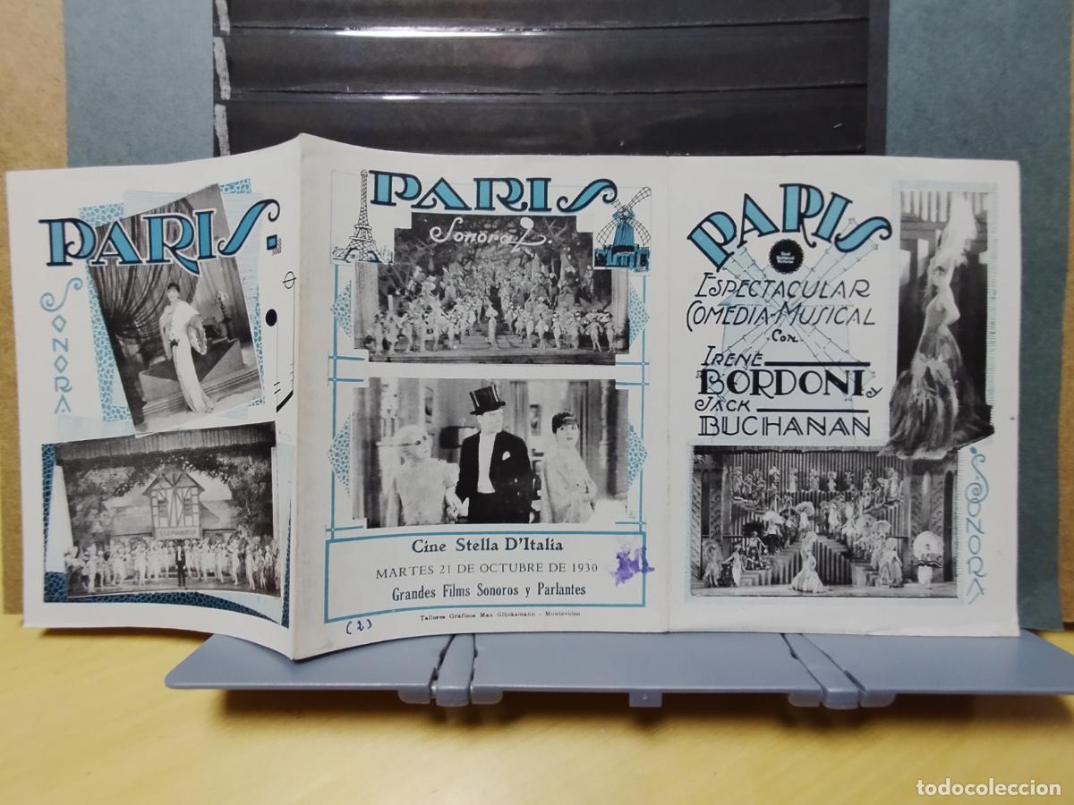 Foglietti di film di film antichi di cinema: BZB PROGRAMA DE CINE TRIPTICO. URUGUAY. PARIS.