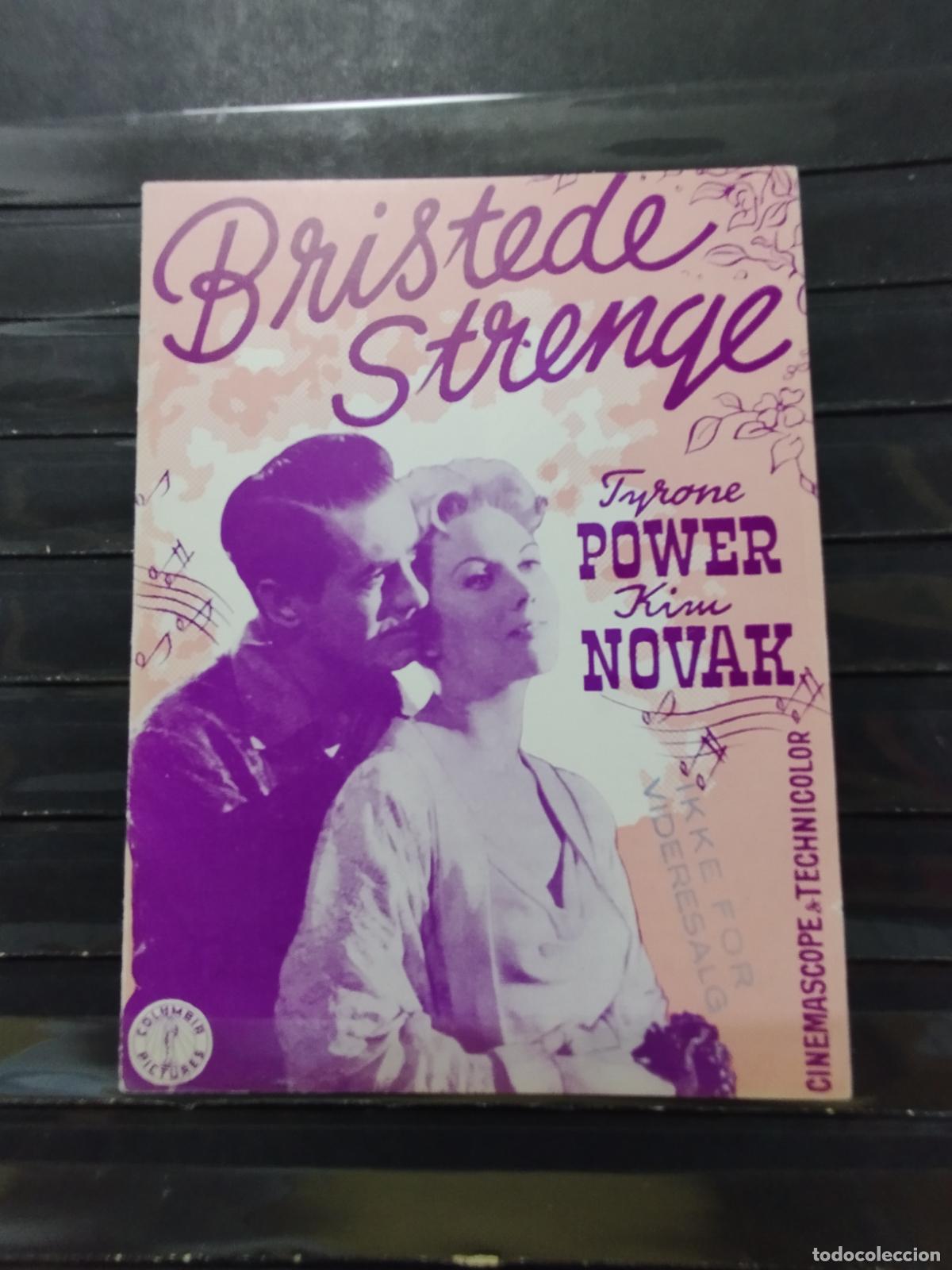 Kino: BZB PROGRAMA DE CINE 4 HOJAS. DANES. CUERDAS ROTAS. CON TYRONE POWER Y KIM NOVAC.