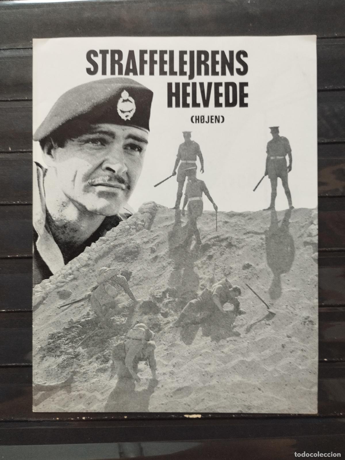 Foglietti di film di film antichi di cinema: BZB PROGRAMA DE CINE 2HOJAS. DANES. EL INFIERNO DEL CAMPO DE CASTIGO. CON SEAN CONNERY.
