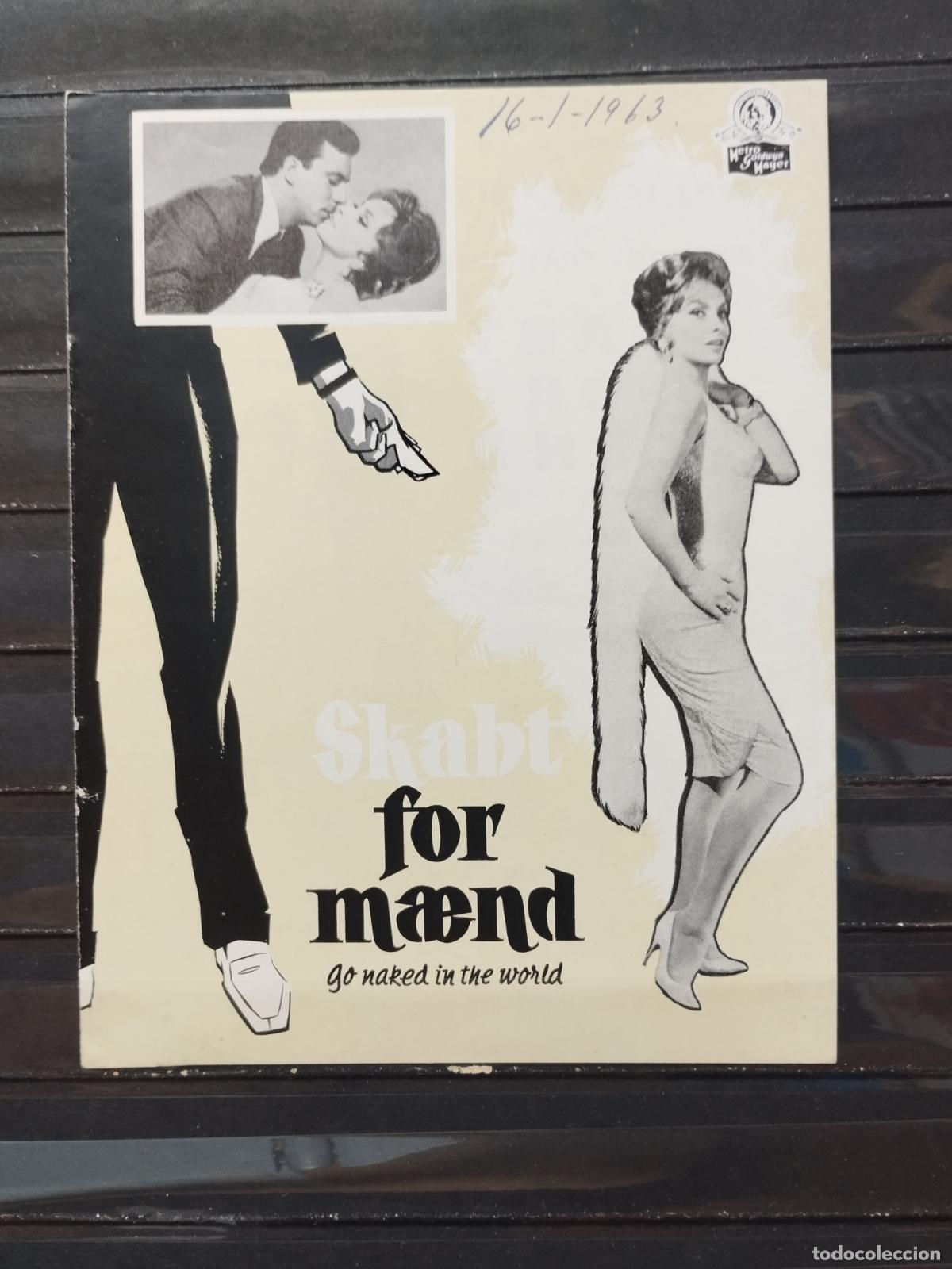 Foglietti di film di film antichi di cinema: BZB PROGRAMA DE CINE DANES. 2 HOJAS INT. CREADA PARA LOS HOMBRES. GINA LOLLOBRIGIDA, TONY FRANCIOSA
