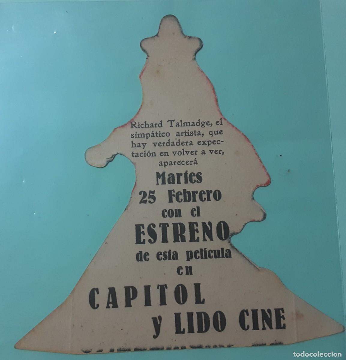 Cine: El caballero. Richard Talmadge. PROGRAMA troquelado 1930 - Foto 2