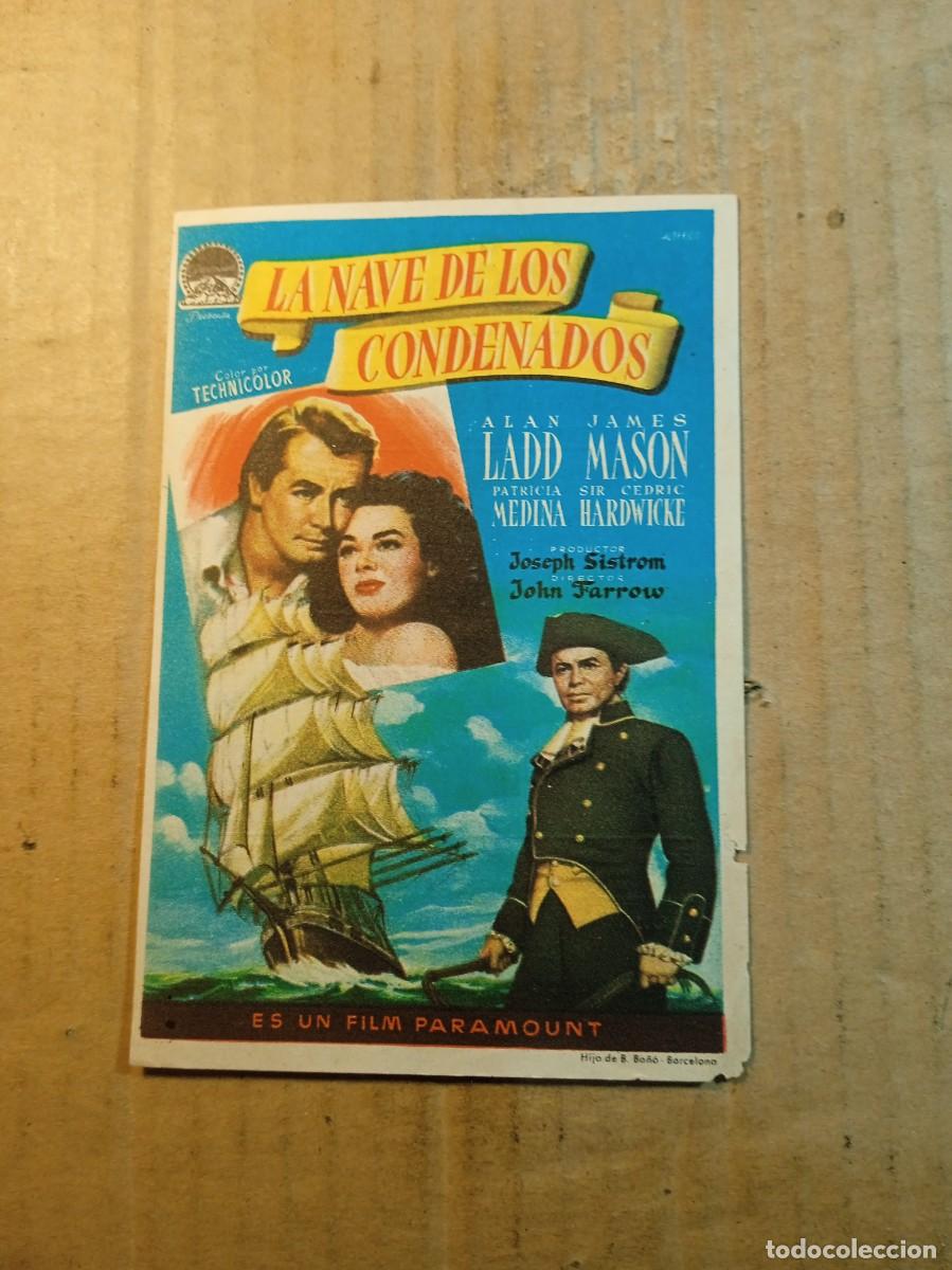  Flyers Publicitaires de films Anciens: FOLLETO DE MANO CON PUBLICIDAD LA NAVE DE LOS CONDENADOS