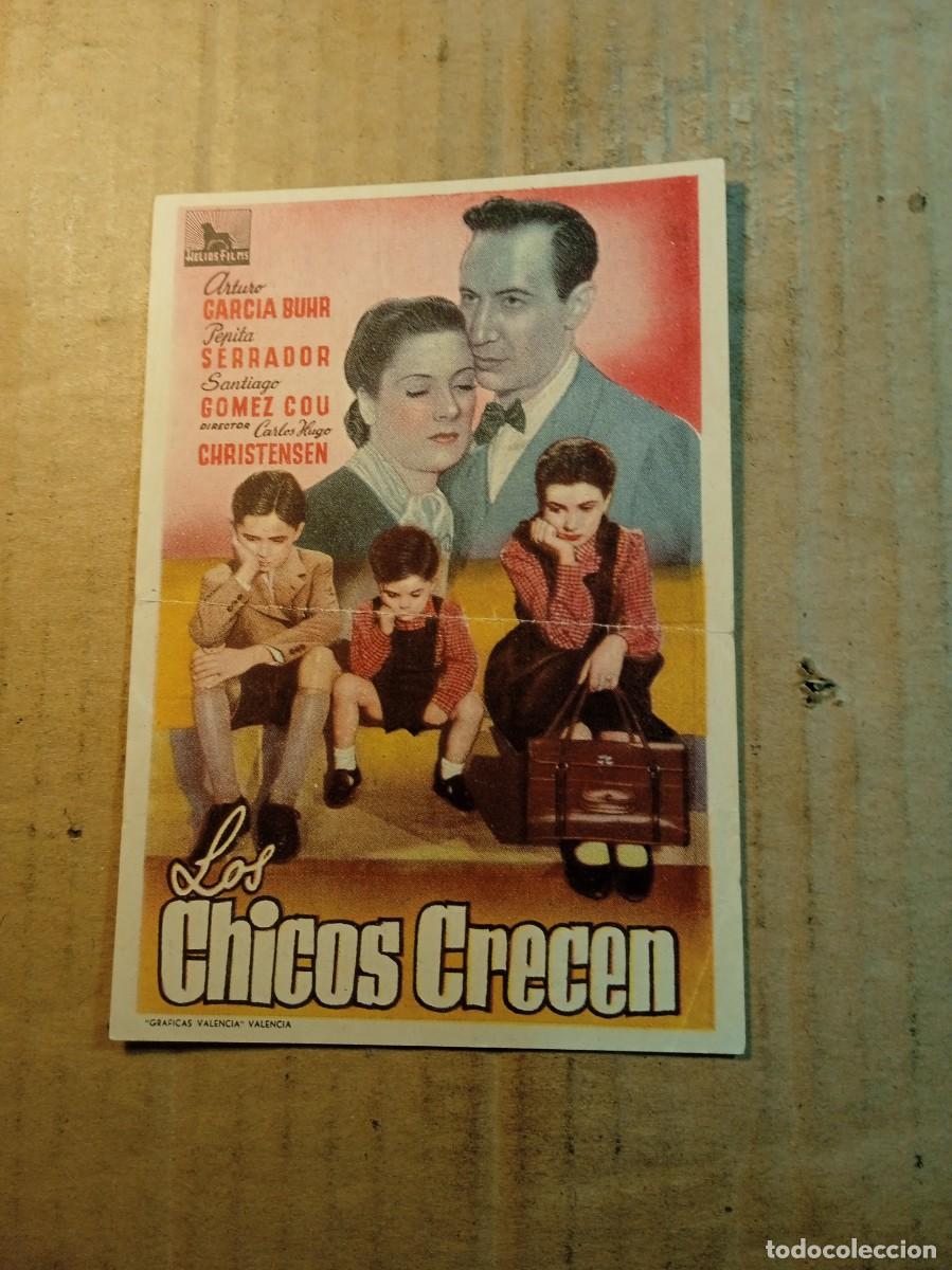  Foglietti di film di film antichi di cinema: FOLLETO DE MANO CON PUBLICIDAD LOS CHICOS CRECEN