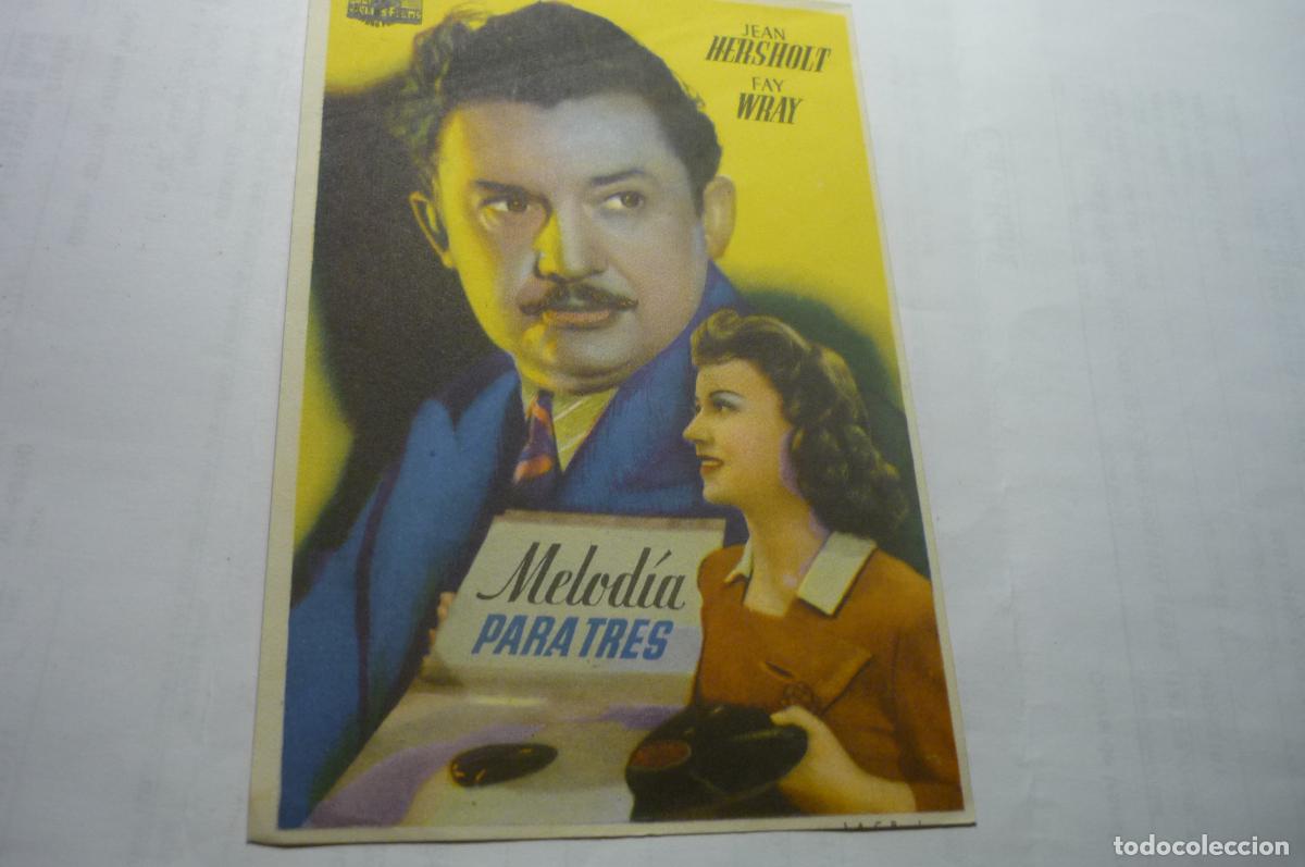 Cine: programa melodia para tres ,.fay wray
