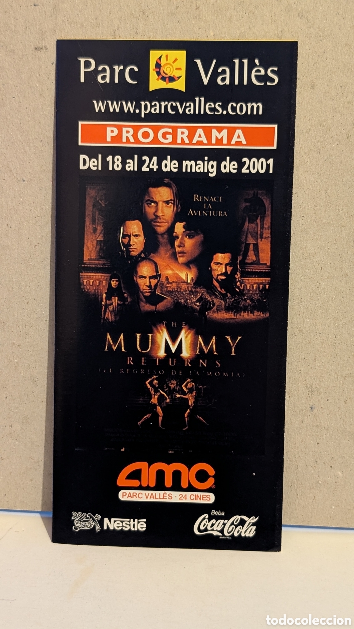 Cine: Programa de cine Estreno pel&iacute;cula. The Mummy Returns. La Momia 2. Brendan Fraser, Rachel Weisz