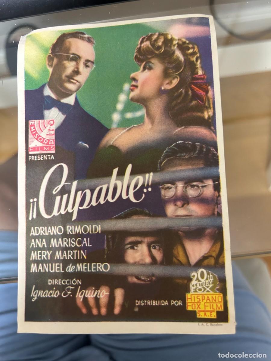 Cine: &ordm;456 &iexcl;&iexcl;culpable!! sin publicidad buen estado