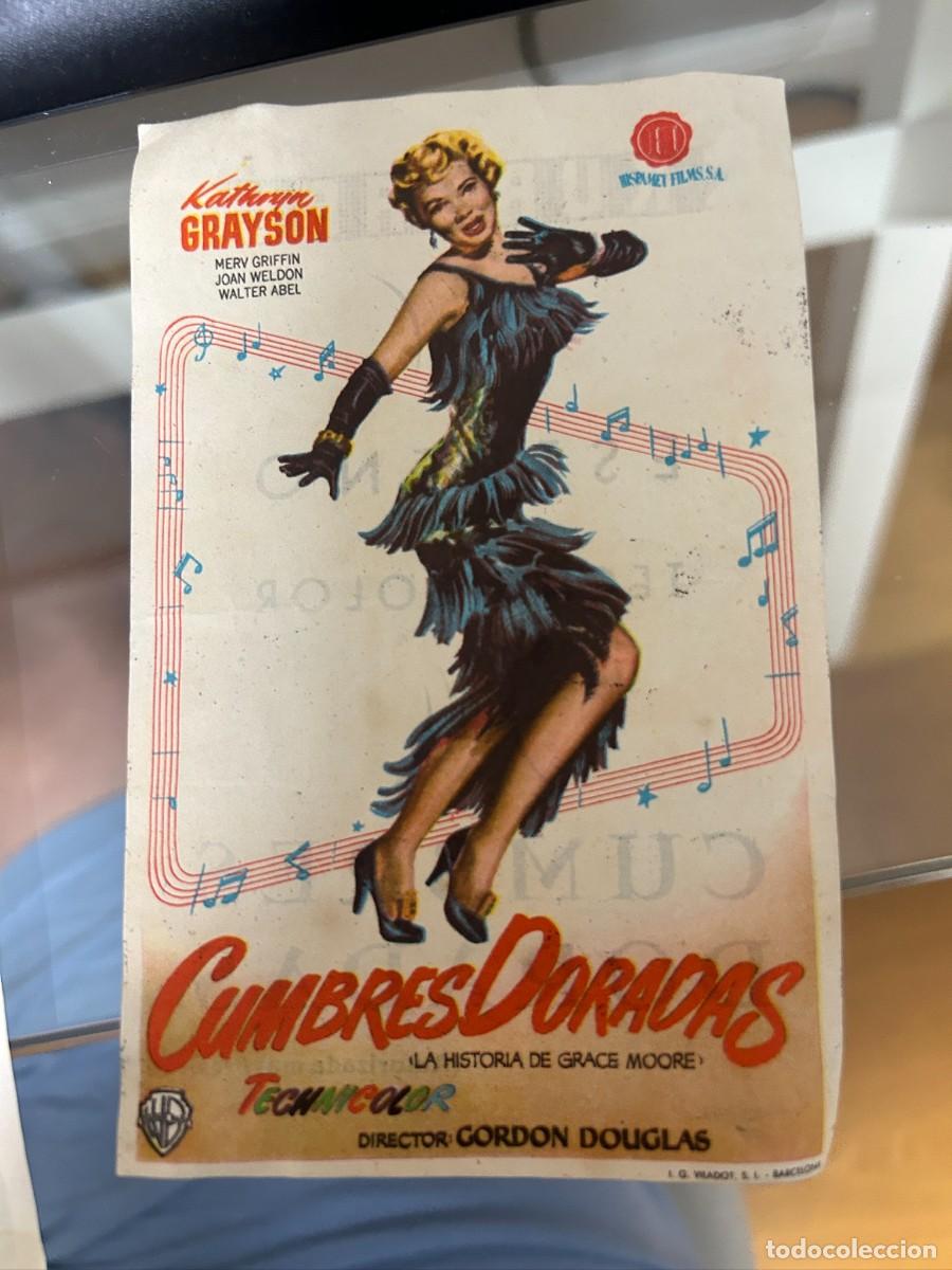 Cine: &ordm;457 cumbres doradas cine kursaal reus con publicidad buen estado