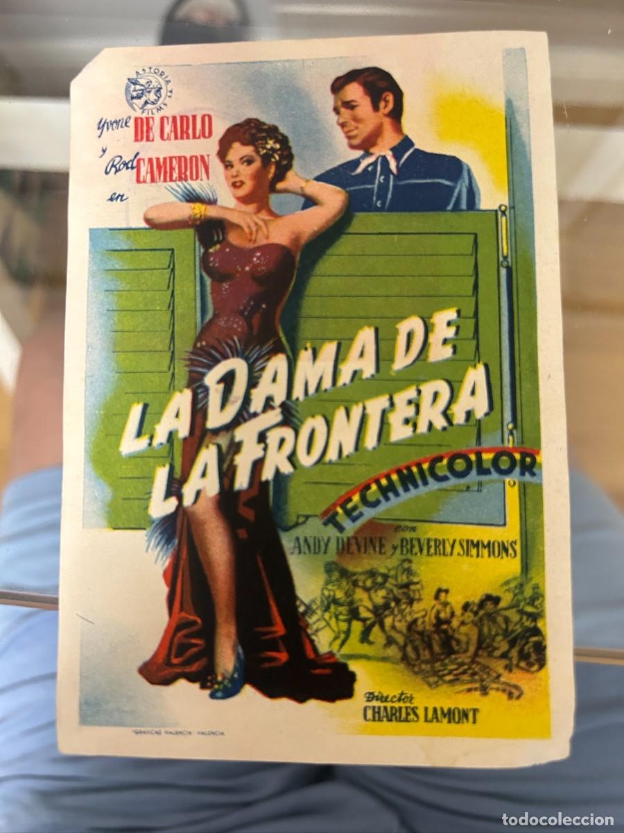 Cine: &ordm;463 la dama de la frontera sello cinema roxy buen estado yvone de carlo