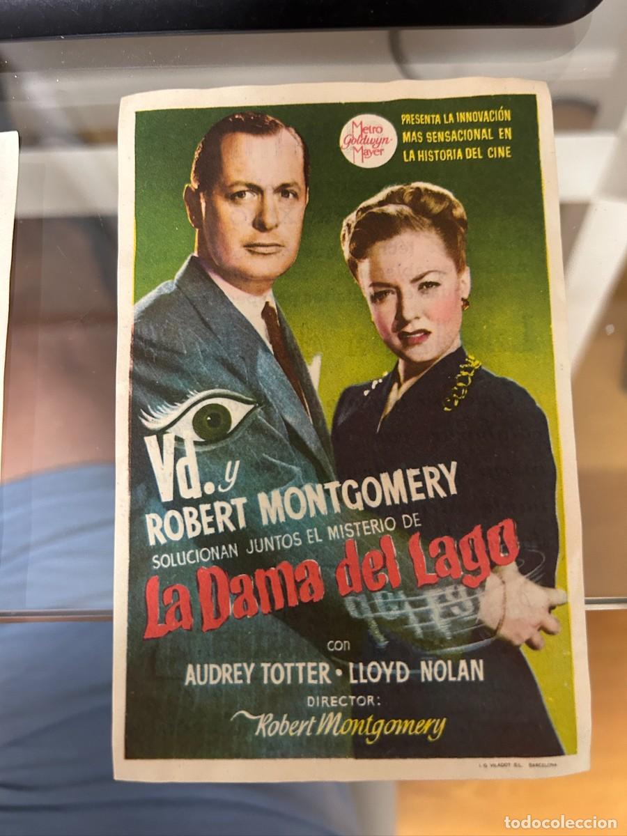 Cine: &ordm;465 la dama del lago cinema alhambra zaragoza con publicidad buen estado