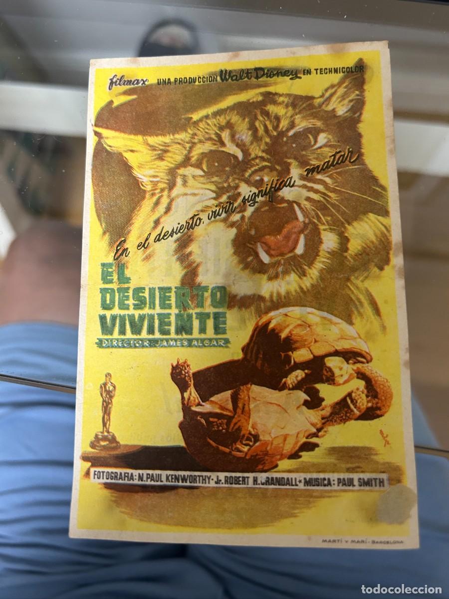 Cine: &ordm;488 el desierto viviente cine kursaal reus con publicidad buen estado