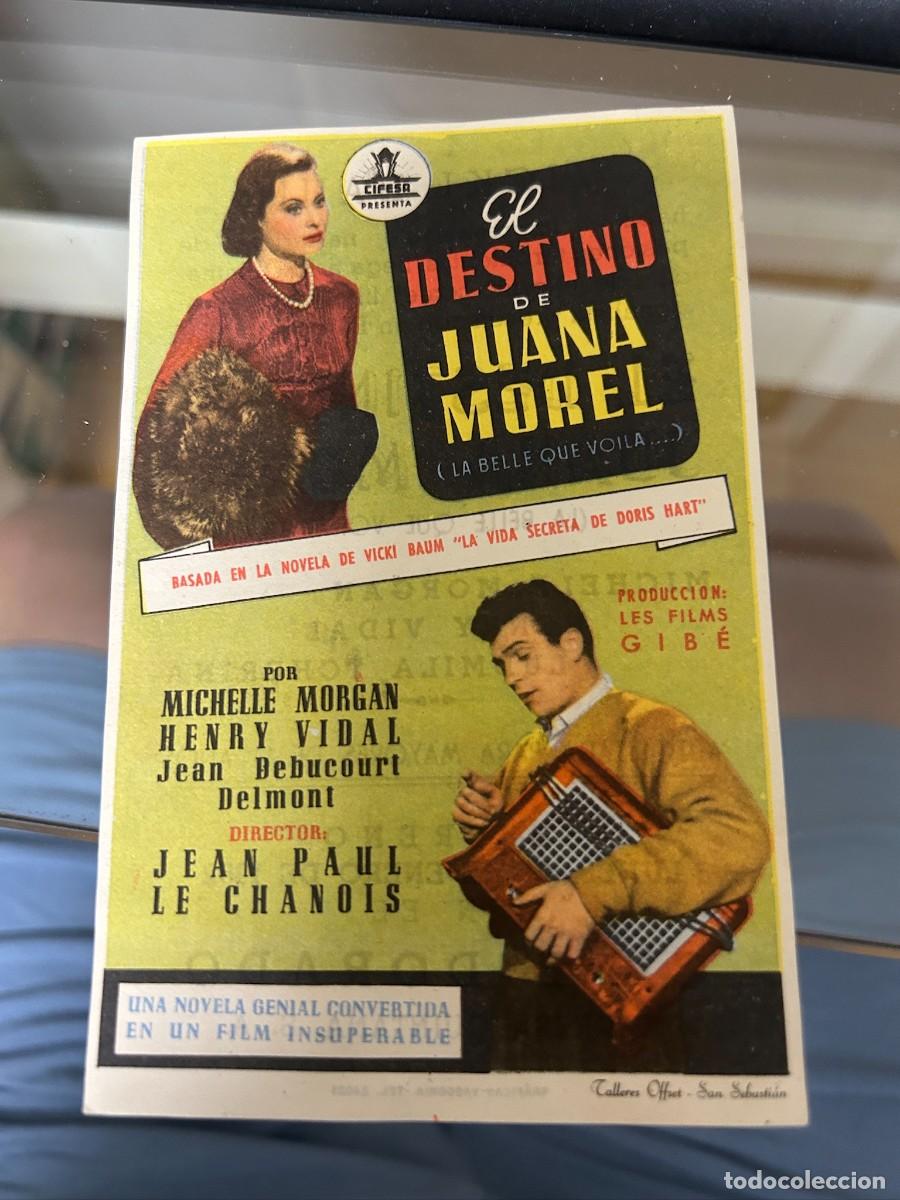 Cine: &ordm;499 el destino de juana morel cine dorado zaragoza con publicidad buen estado
