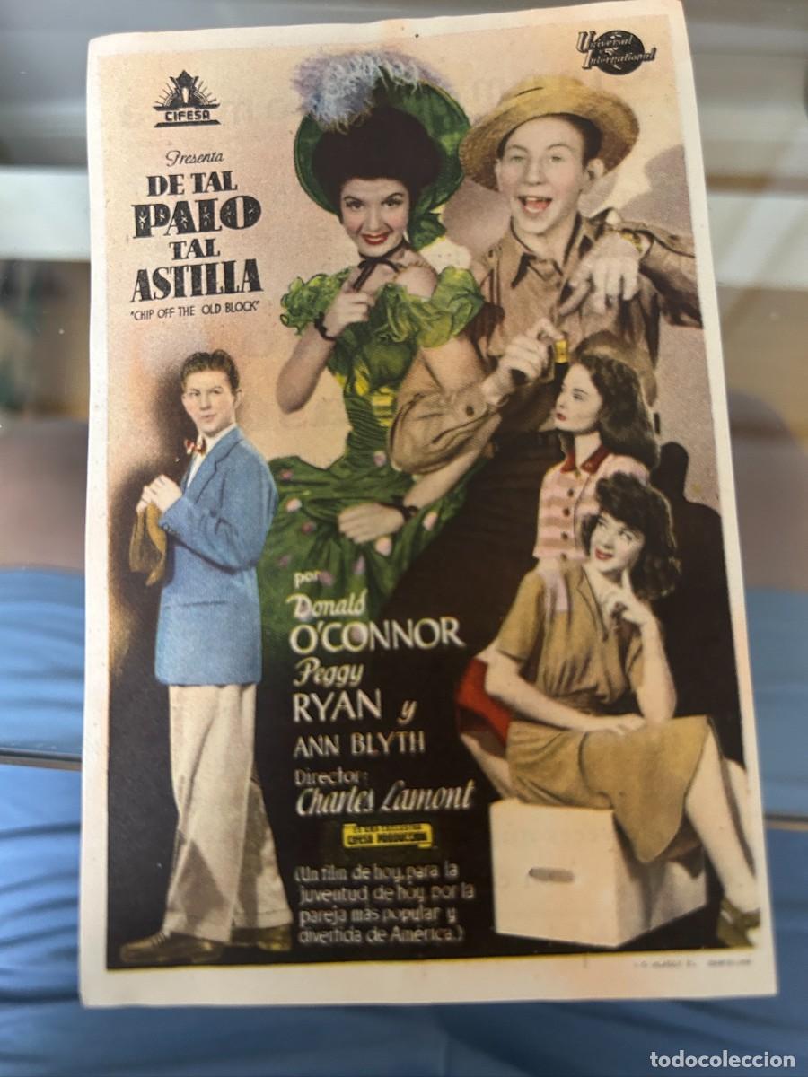 Cine: &ordm;503 de tal palo tal astilla cine alhambra zaragoza con publicidad buen estado