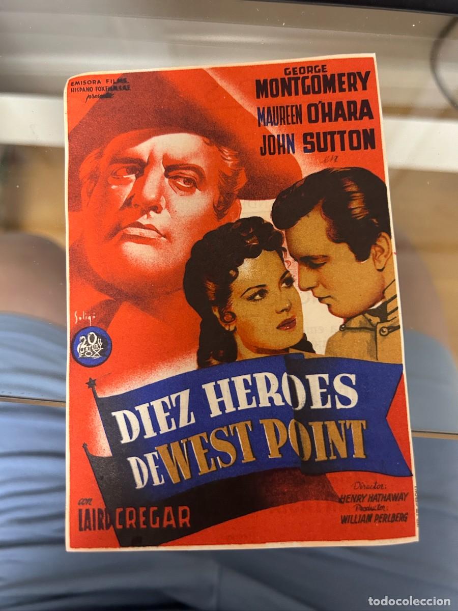 Cine: &ordm;520 diez heroes de west point cine kursaal reus con publicidad buen estado