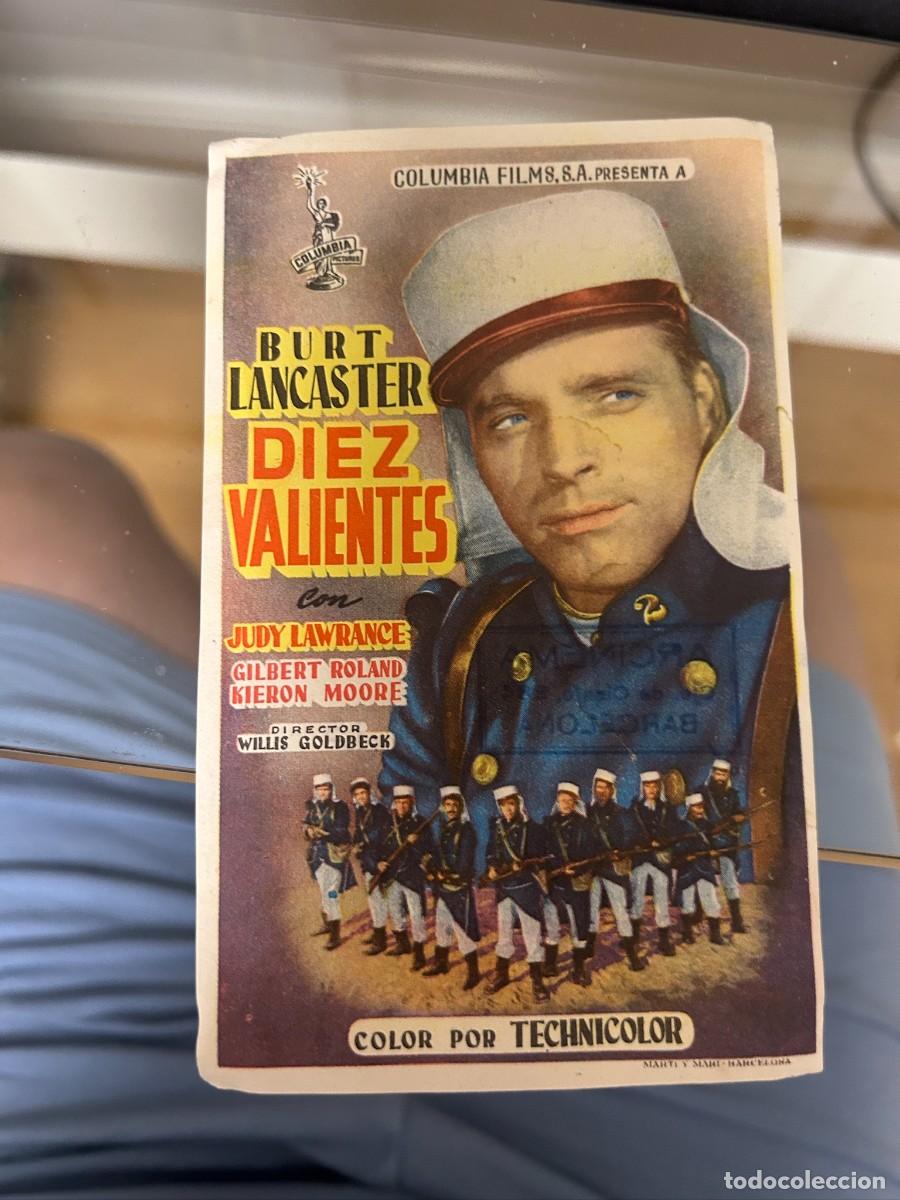 Cine: &ordm;521 diez valientes sello palafrugell gerona buen estado como se ve