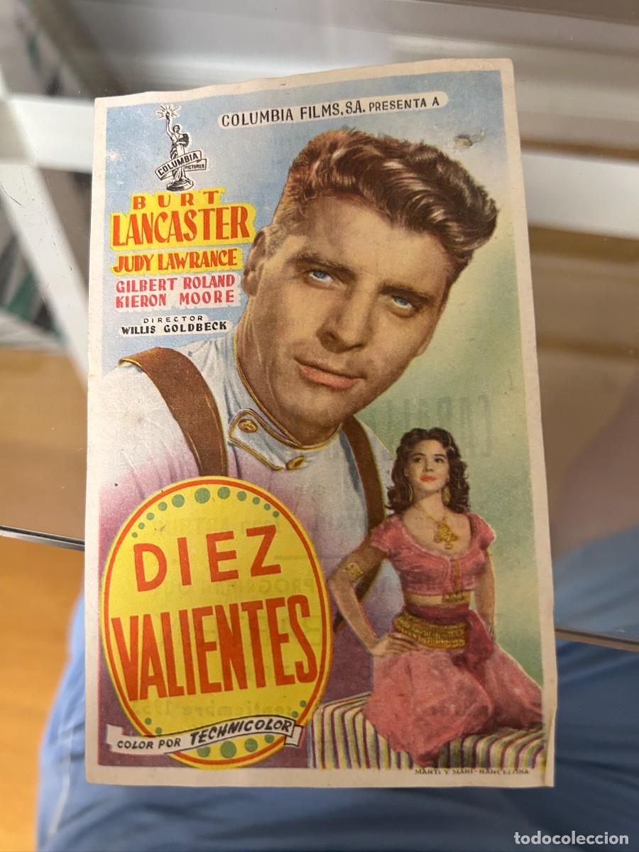 Cine: &ordm;523 diez valientes teatro bartrina reus con publicidad buen estado