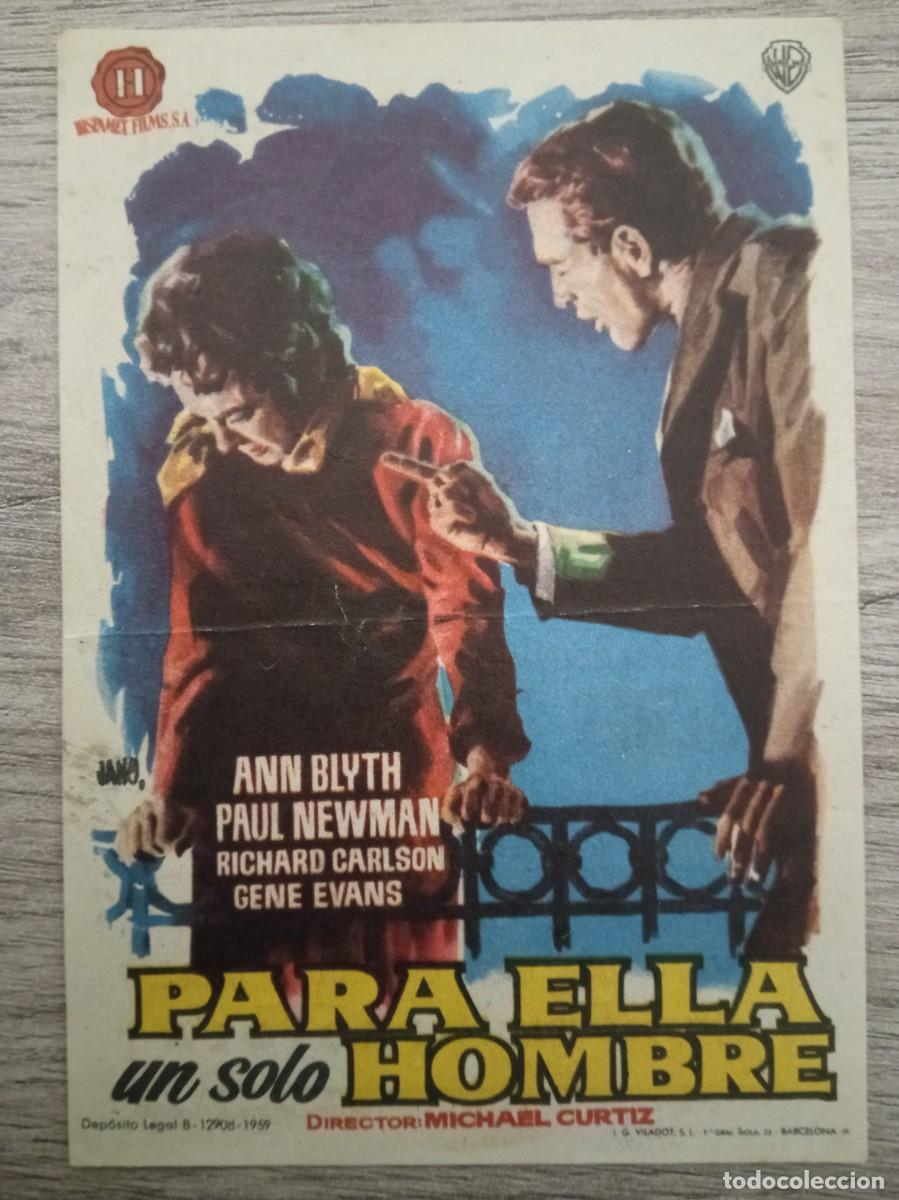 Cine: PARA ELLA UN SOLO HOMBRE, ANN BLYTH, PAUL NEWMAN, CINES SERRA Y MONUMENTAL, MATAR&Oacute;, 1960