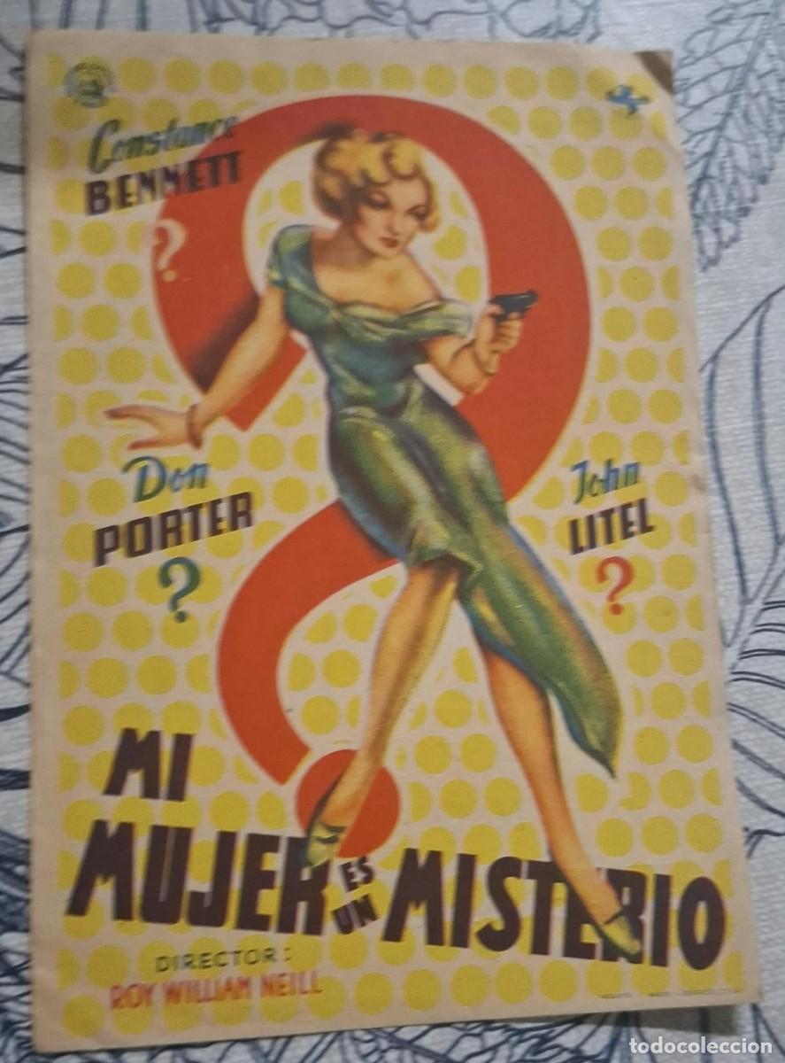 Cine: MI MUJER ES UN MISTERIO - PROGRAMA DE CINE