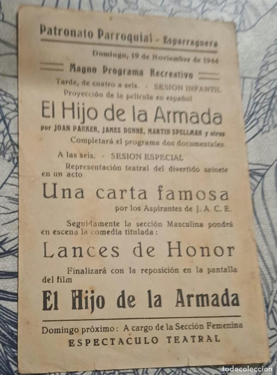 Cine: EL HIJO DE LA ARMADA - PROGRAMA DE CINE - Foto 2