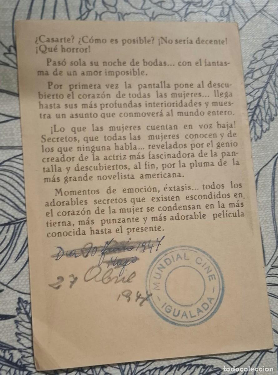 Cine: LA SOLTERONA - PROGRAMA DE CINE - Foto 2