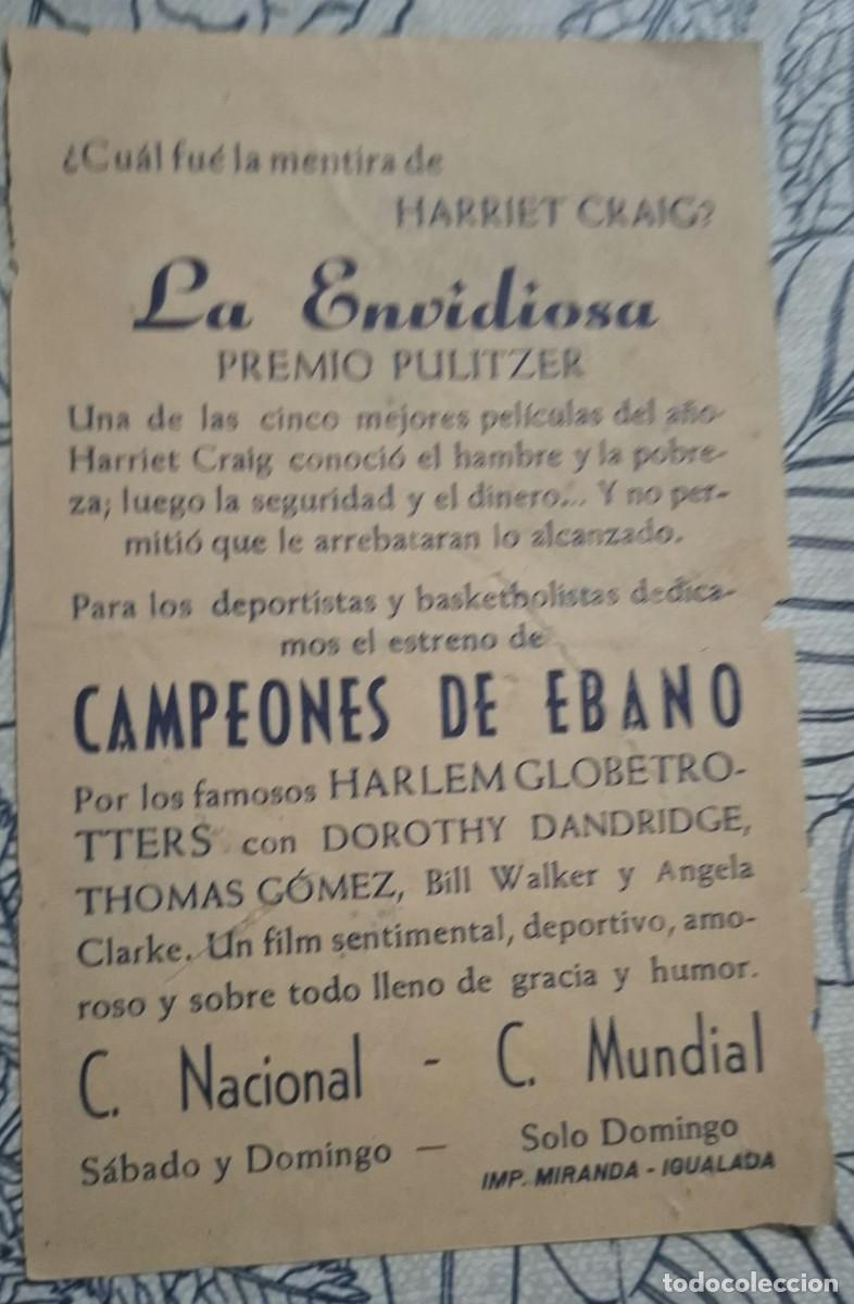 Cine: LA ENVIDIOSA - PROGRAMA DE CINE - Foto 2